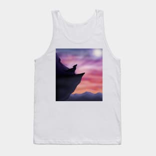 Wolf in the mountains Tank Top